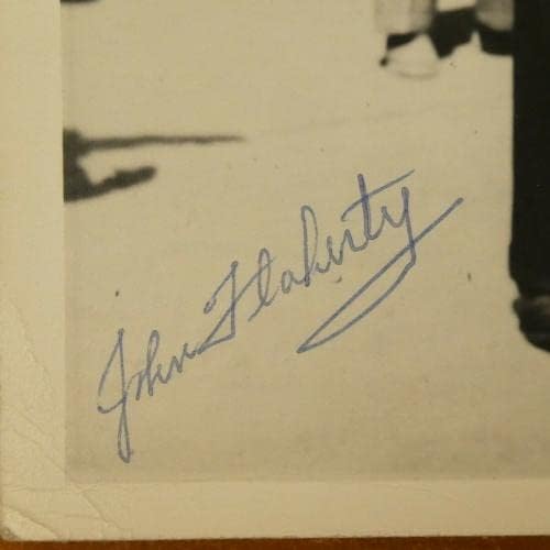 Vintage Charlie Berry Frank Secory John Flaherty Beyzbol Hakemleri İmzalı 8x10-İmzalı MLB Fotoğrafları