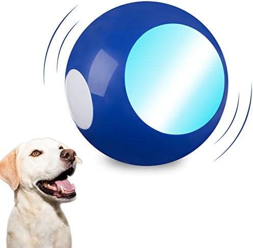 Küçük Orta Büyük Köpekler için TOMAZON Köpek Topu Oyuncakları, LED ışıklı Otomatik Yuvarlanan Meşgul Top, [Yükseltme