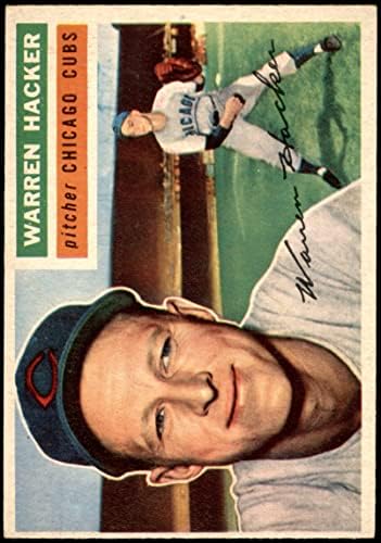 1956 Topps 282 Warren Hacker Chicago Cubs (Beyzbol Kartı) ESKİ Cubs