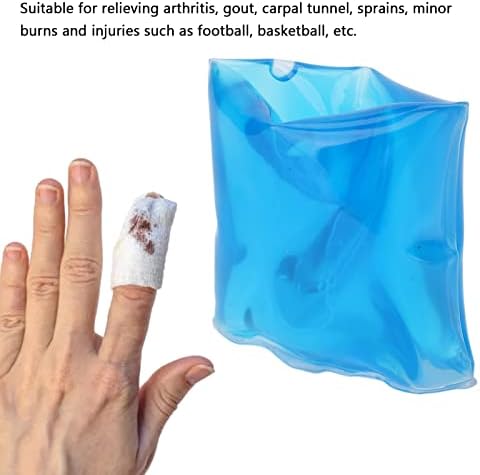 Parmak Buz Paketi, 2.4 inç Uzunluğunda Soğuk Parmak Jeli Buz Paketleri, Yeniden Kullanılabilir Parmak ve Ayak Parmağı