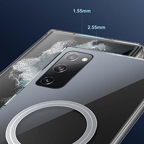 Fanbıya Galaxy S20 FE Manyetik Kılıf 5G Magsafe Şarj Cihazı ile Uyumlu Kristal Ultra Slim Fit Tampon Darbeye Dayanıklı