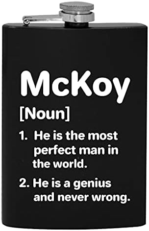 McKoy Tanımı En mükemmel Adam-8oz Kalça alkol Şişesi