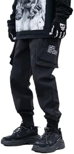 Aelfric Eden Erkek Joggers Pantolon Uzun Çok Cepler Açık Moda Rahat Koşu Serin Pantolon İpli ile