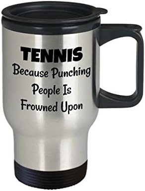 Tenis Kahve Seyahat Kupa En Komik Benzersiz Tenisçi çay bardağı Erkekler Kadınlar İçin Mükemmel Bir Fikir Tenis çünkü