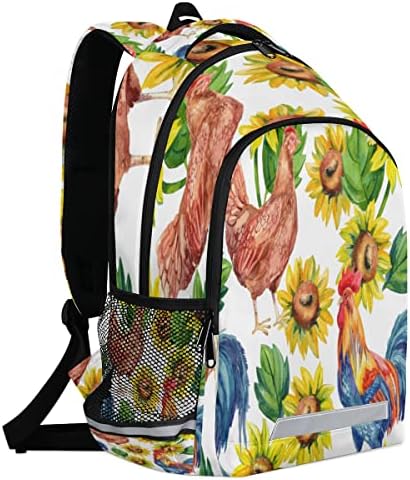 cfpolar Horoz Ayçiçeği Suluboya Öğrenci dizüstü bilgisayar bölmeli sırt çantası okul sırt çantası Kadın erkek Üniversite