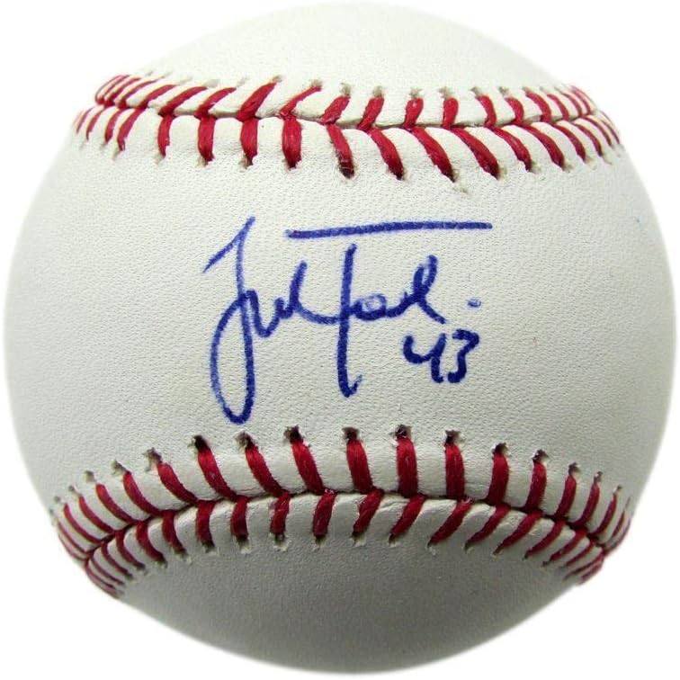 Josh Tomlin İmzalı OML Beyzbol Cleveland Kızılderilileri JSA İmzalı Beyzbol Topları