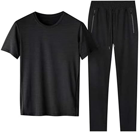 Xiloccer 2 Parça Pantolon Setleri Erkekler için 2021 T-Shirt Pantolon Takım Elbise erkek Koşu Spor koşu pantolonları