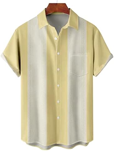 Zpervoba Erkek Baskılı Hawaii Gömlek Kısa Kollu Düğme Aşağı Plaj Gömlek Gömlek Erkek Erkek Orta Uzun Kollu T Shirt