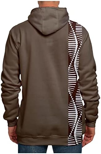 ADSSDQ Büyük Boy Ceket, Uzun Kollu Ceket Erkekler Golf Artı Boyutu Kış Retro Fit Tişörtü Kalın Sıcak Zip Solid5