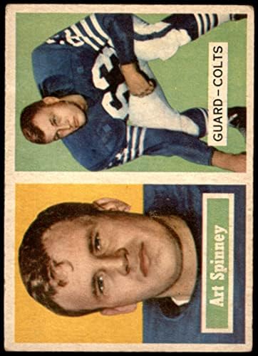 1957 Topps 17 Sanat Spinney Baltimore Colts (Futbol Kartı) VG+ Colts Boston Koleji