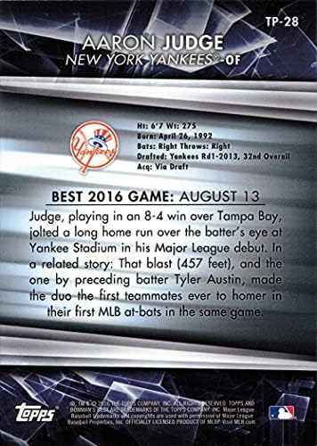 Bowman'ın En İyi Beklentileri TP-28 Aaron Judge Beyzbol Kartı