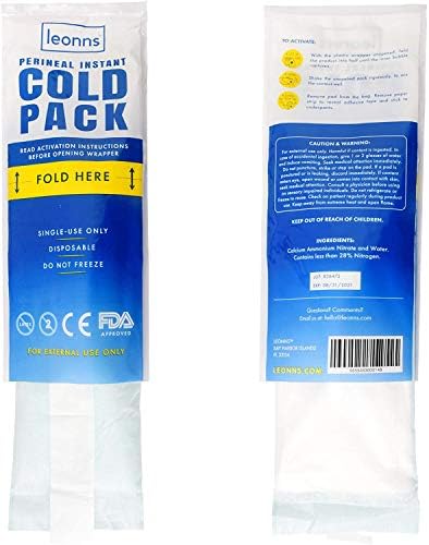 Doğum Sonrası için Perineal Buz Paketleri w/Yapışkan Şerit / Perineal Soğuk Paket - Doğumdan Sonra 2'si 1 Arada Buz