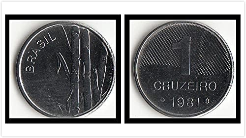 Amerika Brezilya 1 Cruiseo Paraları 1981 Baskı Yabancı Paralar Hediye Koleksiyonu