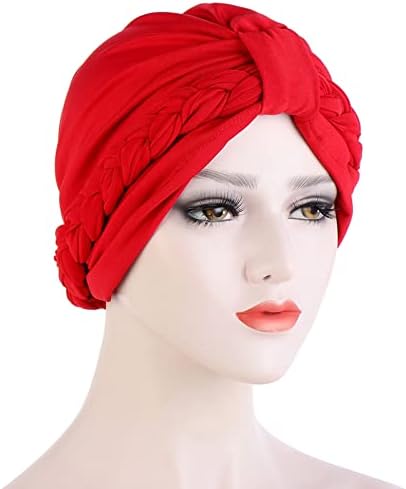 Türban Kafatası Kapaklar Moda Bere Şapka Kadınlar için Şapka Kap Saç Kaput Kadın Moda Şık Örgü başörtüsü Wrap Kapak