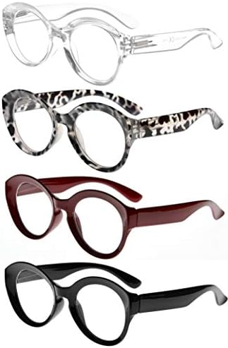 Eyekepper, Birlikte Verilen 4'lü Bayan Okuma Gözlüklerinde ve Kadınlar için 4'lü Okuyucularda %10 Tasarruf Edin +4.00