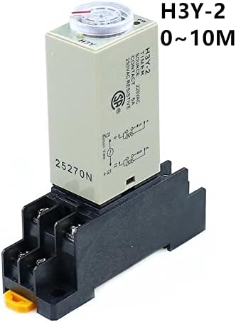 NUNOMO H3Y-2 0-10 M Açma zaman geciktirme rölesi Zamanlayıcı DPDT 8 Pins Voltaj:220 v 110 V 24 V 12 V (Boyut: AC220V)