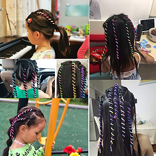 12 Renk saç örgü tokalar Kızlar için, Spiral Saç Takı Örgüler Aksesuarları, örgü saç peruk Aracı Kızlar için Doğum
