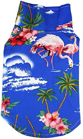 MaruPet Köpek havai gömleği Yeni Stil Yaz Plaj Yelek Kısa Kollu evcil köpek kıyafeti Üst Çiçek T-Shirt Hawaii Üstleri