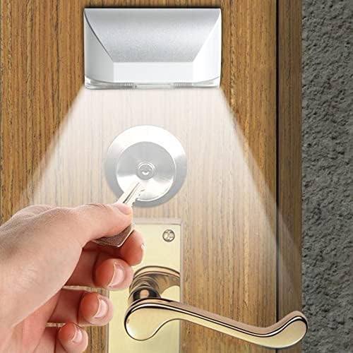 2 Paket anahtar deliği ışık, IR PIR otomatik hareket sensörü algılama kapı kilidi ışık gece lambası kapı, mutfak,