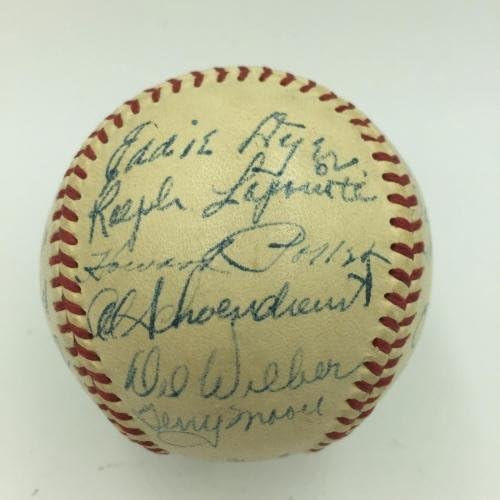 Güzel 1948 St. Louis Cardinals Takımı Beyzbol Stan Musial JSA COA İmzalı Beyzbol Toplarını İmzaladı