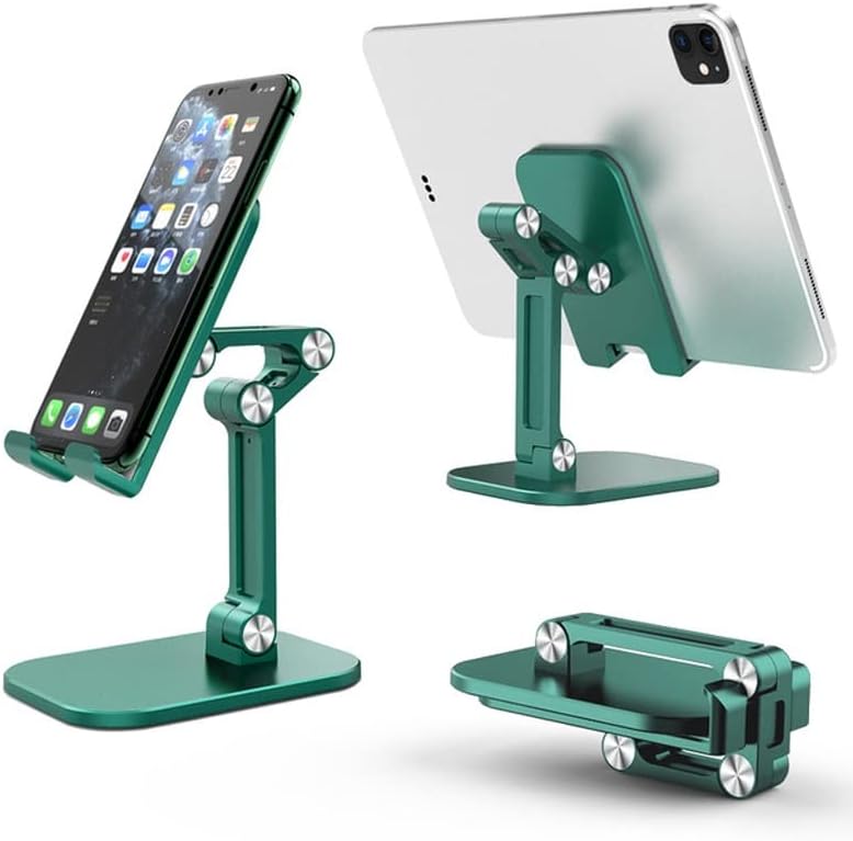 N / A Cep Telefonu ve Tablet Masaüstü için Üç Bölümlü Katlanabilir Masaüstü Telefon Standı Ayarlanabilir akıllı Telefon