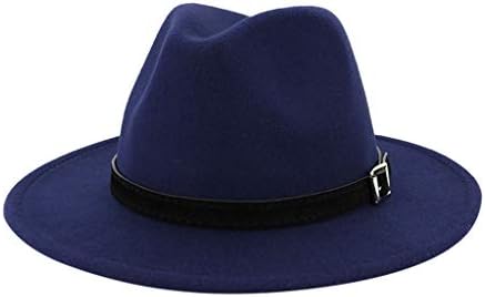 Kış Şapka, Retro Vintage Panama Şapka Moda Ağız fötr şapka Şapka Kadınlar için,Geniş Ağız Yün Zarif fötr şapkalar