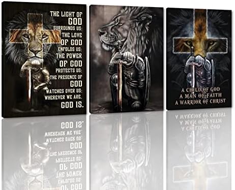 GnYng İsa Duvar Sanatı Çapraz Ve Savaşçı Aslan Yahuda Mesih Dini Tuval Baskı Posteri Boyama Ev Dekor Yapıt Ahşap Çerçeve