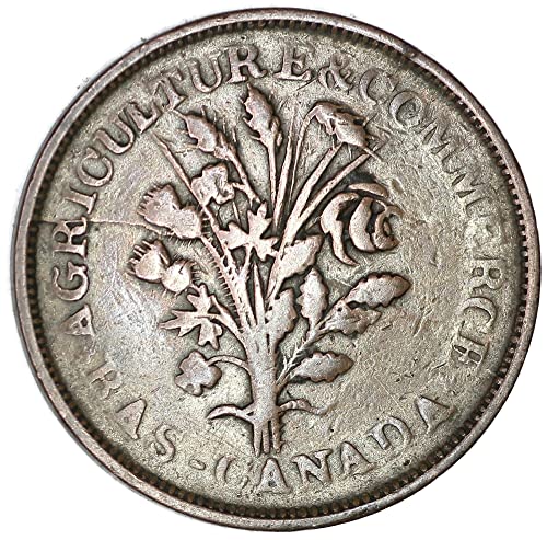 1838 Birmingham Kanada Bankası Jetonu 1 Sou 1/2 Kuruş Satıcı Çok İyi