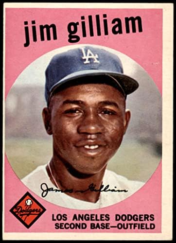 1959 Topps 306 Jim Gilliam Los Angeles Dodgers (Beyzbol Kartı) VG / ESKİ Dodgers
