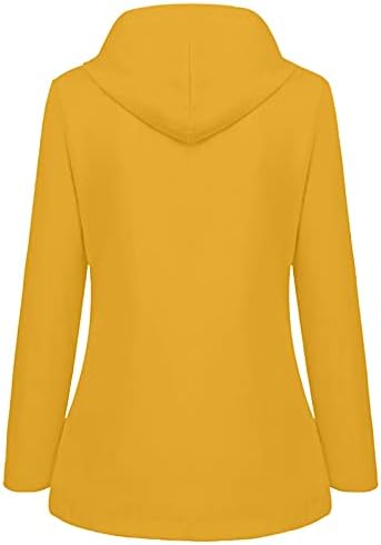 Yağmur Ceket Kadınlar için Artı Boyutu Düz Renk Aktif Açık fermuarlı ceket Kapşonlu Zip Up İpli Artı Boyutu Giyim