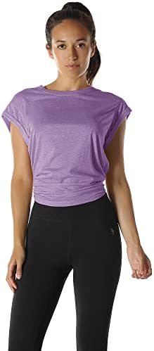 ıcyzone Aç Geri Egzersiz gömlekler-Yoga t-shirt Activewear Egzersiz Kadınlar için Tops