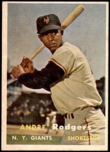 1957 Topps Beyzbol 377 Andre Rodgers Mickeys Kartlarıyla Mükemmel (10 üzerinden 5)