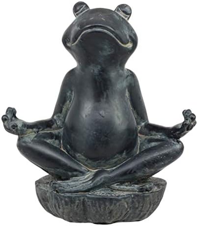 Ebros Hediye Feng Shuı Vastu Buda Zen Yoga Kurbağa Meditasyon Heykeli Dekoratif Tılsım Heykelcik Pozitif Akış Ve Uyum