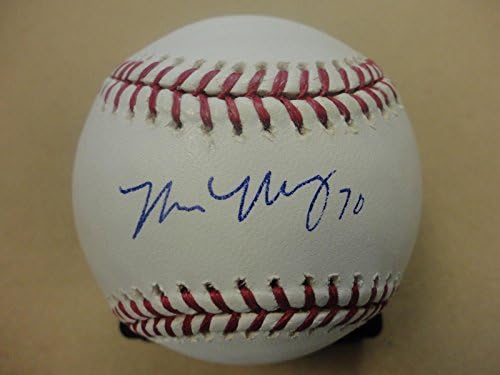 Michael Magrew Los Angeles Dodgers İmzalı Beyzbol Birinci Ligi Ortak İmzalı Beyzbol Topları İmzaladı