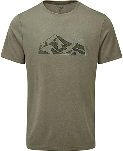 RAB erkek Manto Dağ Tee Çabuk Kuruyan kısa kollu tişört Yürüyüş, Tırmanma ve günlük Kullanım için