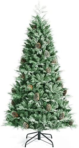 yok 7ft Kar Akın Yapay Noel Ağacı W / 1139 Glitter PE ve PVC İpuçları