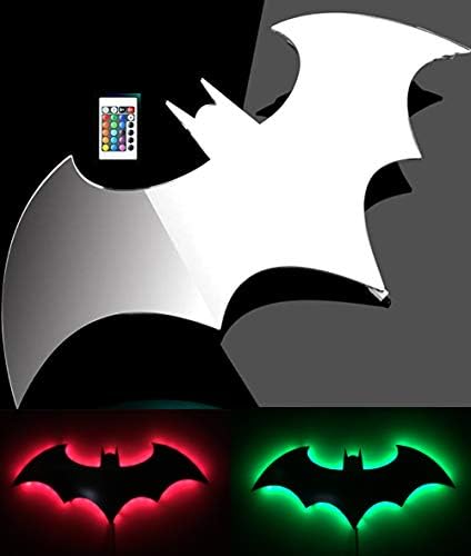 ZAGEVIVIN LED Batman ışık Batman hediyeler erkekler için Led yatak odası lambaları renkli uzaktan kumanda projeksiyon