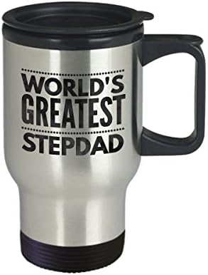 Dünyanın En Büyük Üvey Babası-Seyahat Kupası Duygusal, Motive Edici, İlham Verici Kahve Yorumu Olumlu Canlandırıcı