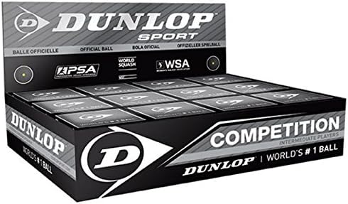 Dunlop Yarışması (Tek Nokta) Squash Topu KUTUSU (12 Top)