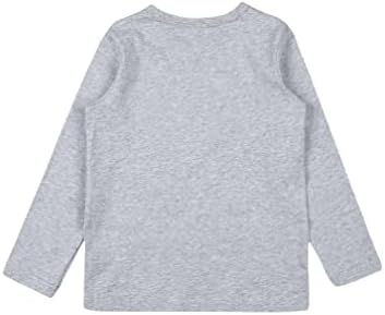 zdhoor Çocuklar Bebek Erkek Kız Yuvarlak Boyun T-Shirt Sıkı Uzun Kollu Taban Katmanı termal iç çamaşır Üst