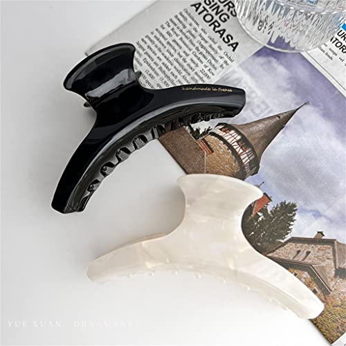 WOHON Asetik Asit Kavrama Saç Tokası Şapkalar, Geri Kaşık Kıvırcık Saç Köpekbalığı Klipsi (Renk: C, Boyut: 1)