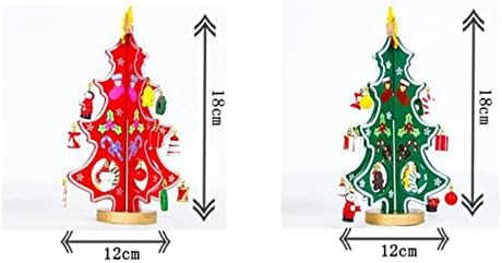 TOYANDONA Aksesuar Çift Hediye Noel Masa Festivali Süsler Heykelcik Ayrılabilir Masaüstü Masa Dekorasyon Ağacı DIY