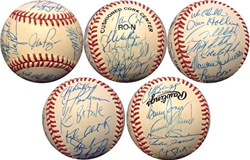 1992 Philadelphia Phillies Takımı İmzaladı NL Beyzbol 31 Otomatik CURT Schilling COA İmzalı Beyzbol Topları