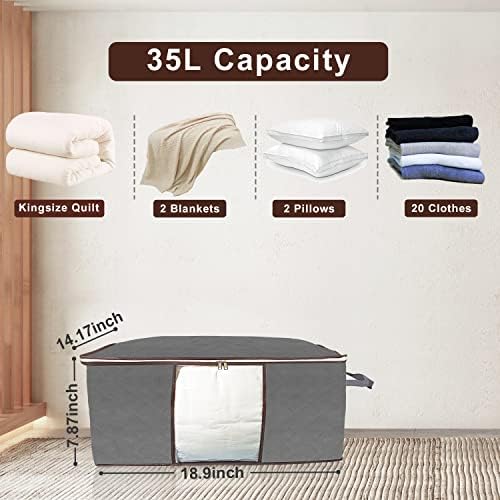 35L giyim organizatör giysi saklama konteyner dolap organizatör saklama torbaları giysi altında yatak saklama kutusu