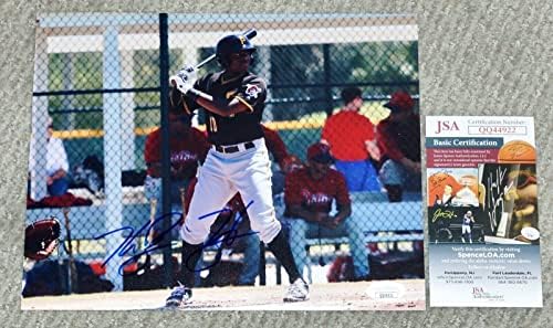 KE'BRYAN HAYES Pittsburgh Pirates Beyzbol İmzalı 8x10 Fotoğraf + JSA COA 44922 - İmzalı MLB Fotoğrafları