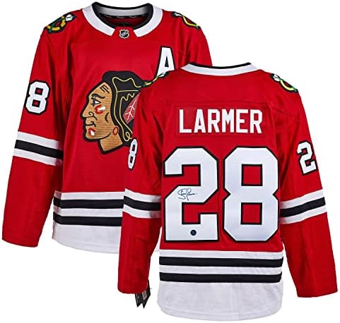 Steve Larmer Chicago Blackhawks İmzalı Fanatik Forması-İmzalı NHL Formaları
