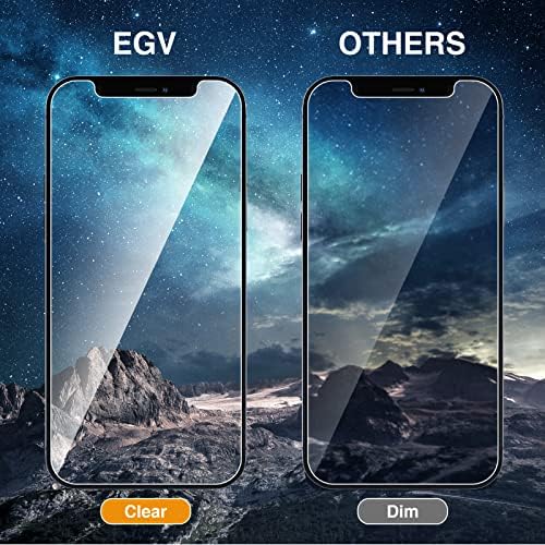 EGV [2 Paket için Uyumlu iPhone 14 Plus / iPhone 13 Pro Max, 2 Paket ekran koruyucu Koruyucu 6.7 inç Temperli Cam,