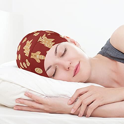 Kafatası Kap Uyku Kap Çalışma Şapka Bonnet Beanies Kadınlar için Sevimli Çerezler Noel Kış Yeni Yıl Uyku Kap Çalışma