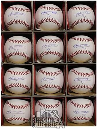 12 CT Lot Vladimir Guerrero Jr 27 İmzalı Resmi MLB Beyzbol-JSA COA İmzalı Beyzbol Topları