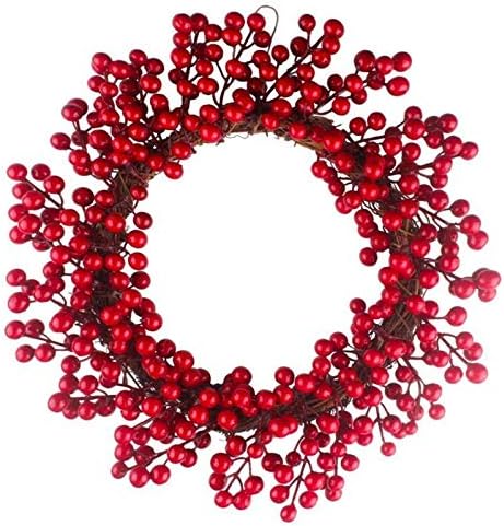 SXCLS 30 cm 35 cm 40 cm Orman Parti Berry Dekorasyon Çelenk Kırmızı Meyve Çelenk Duvar Kapı Kolye Noel Süs Düğün Süslemeleri,